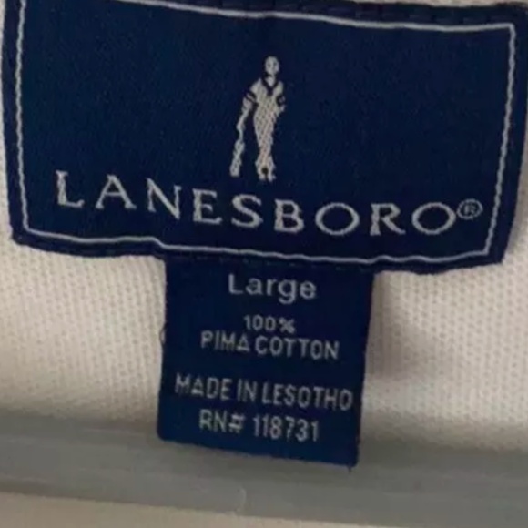 Lanesboro White Shirt Size Large - Picture 4 of 4